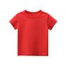 Free Sample Printing Plain T-Shirts Cotton for Kids Blank Plain Kids T-Shirts Logo Printing