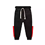 Full Coustomized Kids Jogger Pants Casual Stretch Sports Kids Clothing Plain Solid Trousers