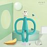 Funny Matchsticker Monkey Baby Silicone Teether Teething Toy Fruit Food Grade Baby Silicone Teether