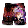 Galaxy Shorts for Men Casual Shorts Men Short Trousers with Drawstring