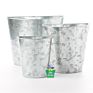 Galvanized Zinc Wall Planter Decor Half round Bucket Metal Wall Hanging Pot Outdoor and Indoor