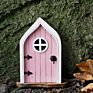 Garden Decoration Tiny Plain Faerie Pixie Elf Mini Wooden Fairy Door