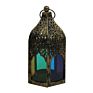 Garden Home Decoration Black Metal Geometric Moroccan Style Lantern Candle Holder