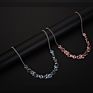Geometric Drop Dangle Earrings Necklaces Set for Women's Jewelry Sets Charm Blue Chain Indian Wedding Jewelry Sets