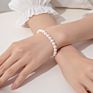 Gold Filled Baby Women Jewelry Natural Cute Tiny Vintage Kids Chain Bangle Beaded Stone Real Freshwater Pearl Bracelet