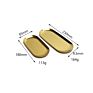 Gold Oval Towel Storage Fruit Cosmetics Jewelry Trays Metal Organizer Cookie Rolling Stainless Steel Decorative Tray