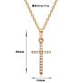 Gold Silver Color Jewelry Men Women Religious Christ Crystal Zircon Cross Pendant Necklace