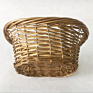 Golden and Silver Boat Shape Handwoven Willow Basket for Storage