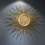 Golden Sunburst round Antique Metal Frame Interior Luxury Art Wall Hanging Mirror