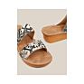 Good Price Product Snake Double Layer Outdoor Travel Wedges Sandals for Women