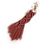 Goods Handmade Bag Accessories Rope Tassels Cotton Thread Weave Boho Macrame Keychain