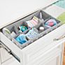Gray Wave Point Kids Storage Boxes Drawer Storage Shelf Bins