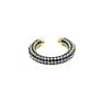 Green Red White Sapphires Cz Paved No Pierced Ear Cuffs for Women Charm Gold Color Cz Clip Earrings Statement Earcuff Jewelry