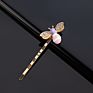 Gold Hair Clips,Bling Crystal Bee Animal Charm Hair Pins Bobby Pins