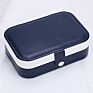 H234 Travel Multi-Function Storage Boxes Portable Earrings Rings Bracelet Organizer Imitation Leather Jewelry Box 3 Colour