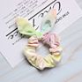 Hair Accessories Cute Rabbit 12 Colors Velvet Elastic Hair Bands for Baby Girls Tie-Dye Hair Scrunchies