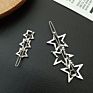 Hair Accessory Rhinestones Lovely Style Gift Acrylic Star Shape Hairclip for Girls