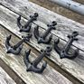 Hall Tree Black Anchor Style Key Hat Coat Cast Iron Decorative Wall Hooks