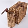 Handmade Craft Water Hyacinth Picnic Basket with Handle
