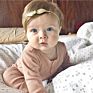 Handmade Leather Knot Bows Baby Girl Headbands Soft Baby Nylon Headbands