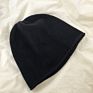 Hat Fine Knit Roll Edge Retro Show Face Small Korean Version Pile Pile Hats Warm Knit Hat