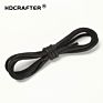 Hdcrafter Waxed round Fine Wax Rope Waterproof Pure Cotton Shoelace Business Shoes