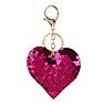 Heart Keychain Sequins Key Ring Gifts for Women Charms Car Bag Accessories Key Chain