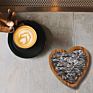 Heart Wood Tray Bamboo Wooden Trinket Tray Reusable Snack Dinner Dish
