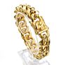 Heavy Men's Hip Hop Choker 14K Yellow Gold Stainless Steel Miami Cuban Link Chain