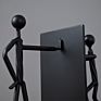 Heavy Metal Two Man Shape Bookends for Desktop Orgainzer