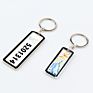 High-End Listing Sublimation Blanks Single Sides Aluminum Zinc Alloy Metal Keychain