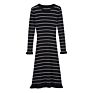 High Elasticity Knitting Casual Long Sleeve Stripe Maternity Clothes Dress for Pregnant Woman