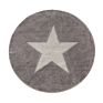 High Stars Pattern Soft Bathroom Carpets Water Absorbent round Doormat Shower Mats for Home Living