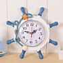 Home Decor Gift Mediterranean Nautical Ship Wheel Wall Clocks