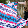 Home Decor Soft Woven Designs Mexican Yoga Blanket Colorful Studio Falsa Mexican Blanket