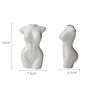 Home Decorative Luxury Human Body Shape Plant Terrarium Ceramic White Black Flower Vase