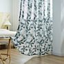 Home Sheer Curtains for Living Room Leaf Printed Grommet Top Window Curtain Drapes Botanical Semi-Sheer Cur