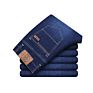 Hongnuo Jeans Men Pants Dark Blue Casual Elasticity Classic Jeans Straight Fit for Men