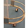 Hotel Furniture Antique Brass Metal Glass Acrylic Drinks Serving Trolley Bar Cart Hotel Dining Cart