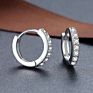 Hotsale 925 Sterling Silver Hoop Earrings in White Color