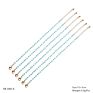 Hupo.Hutu Natural Minimalist Dainty Handmade Glass Cut String 18K Gold Plated Beading Crystal Bracelet for Women