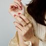 Hypoallergenic Women's Jewelry 18K Gold Plated Stainless Steel Chunky Twisted Croissant Dome Ring
