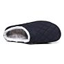 Indoor Outdoor Fluffy Slip-On Slippers for Men Anti-Skid Men House Slippers Faux Fur Collar Waterproof