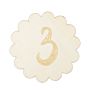 Infant Memory Card Flower Fridge Wooden Craft Laser Engraving Monthly Milestone Card