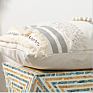 Ins Moroccan Style Lace Tufted Cotton Embroidered Pillow American Lace Tassel Sofa Cushion Cover