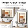Ip44 Waterproof Wall Mounted Illuminated Smart Bathroom Mirror with Led Lights