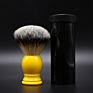 Jdk Promotion Yellow Color Blade Shaving Brush Synthetic Hair Acrylic Handle Mens Foaming Brush Tools