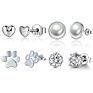 Jewelry 925 Sterling Silver Stud Silver Earrings for Women