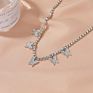 Jewelry Iced Out Diamond Link Butterfly Anklet Bling Rhinestone Crystal Tennis Chain Butterfly Ankle Bracelet