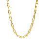 Jewelry Stainless Steel Necklace Men Women 18K Gold Hip Hop Link Chain Necklace